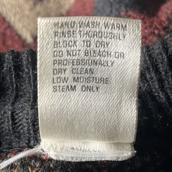 Vtg North Winds Cotton Traders Men XL Sweater Wool Blend Fair Isle Geo Pattern - Picture 7 of 7